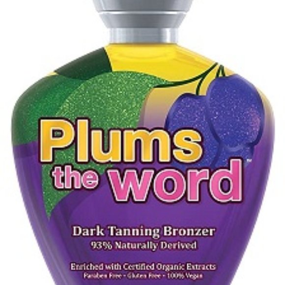 PLUMS THE WORD Dark Bronzer Indoor Tanning Bed Lotion - Picture 1 of 2
